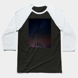 Star Seekers - Space Night Sky Galaxy Stars at Night Universe Cosmos Astronomy Baseball T-Shirt